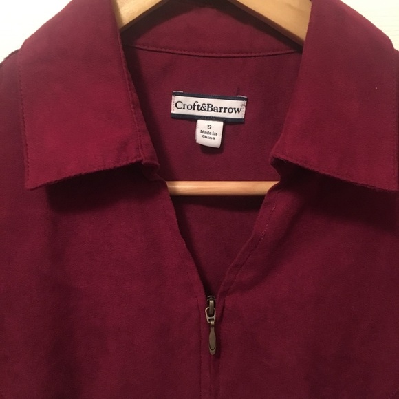 Croft & Barrow Zip Front Lightweight Jacket Blazer - Picture 3 of 7